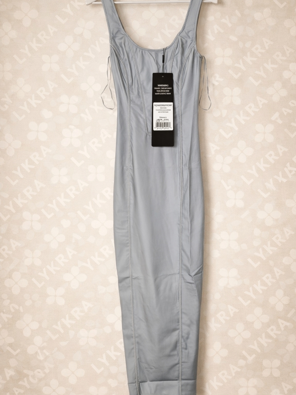 Fashion Nova Dana Sleeveless Reflective Maxi Dress Grey XS | Bodycon Night Out - Picture 5 of 5